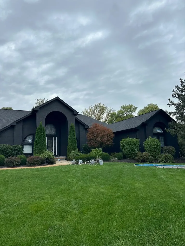 Charcoal Brick Mansion in Indianapolis IN by Splash It Painting