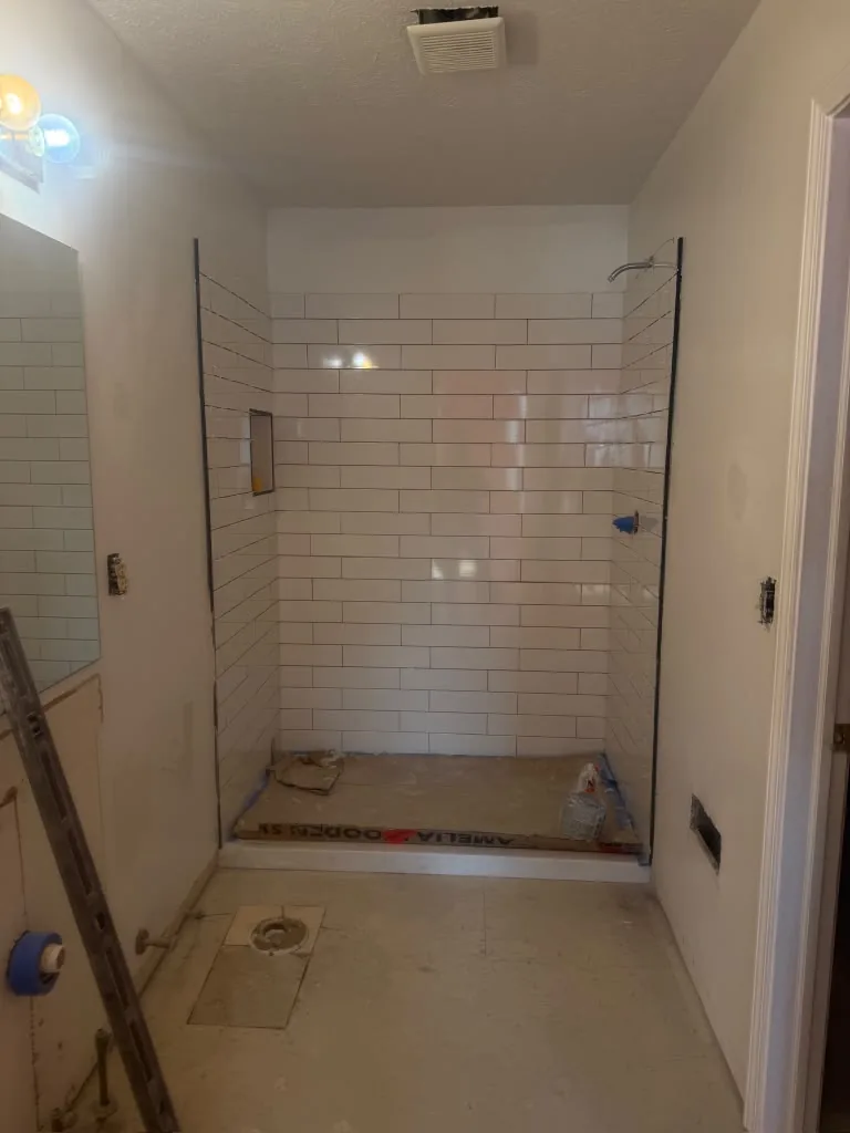 Shower Tile Installation in Indianapolis IN by Splash It Painting